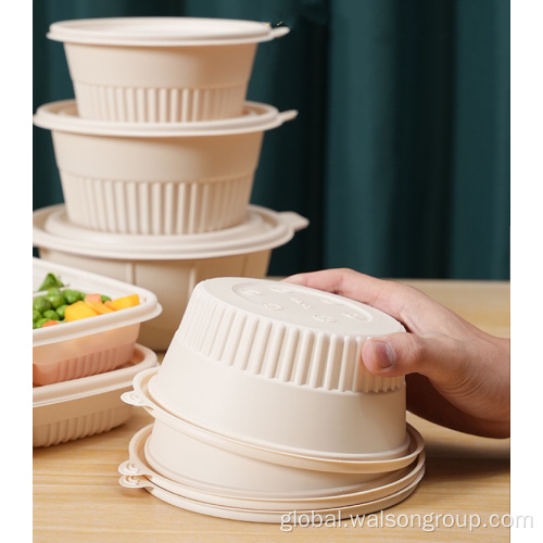 Biodegradable Round Tableware Eco-friendly Disposable Biodegradable corn starch Bowl Manufactory